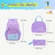 thumbnail image 3 of Set de mochilas para niñas MITOWERMI Purple Nylon 29x14x46 cm, 3 of 7