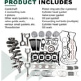 thumbnail image 4 of 209102GA02 G4KJ 2.4L Engine Rebuild Overhaul Kit with Crankshaft & Connecting Rods Replacement Compatible with Hyundai Sonata Santa Fe Tucson, Kia Sorento Optima 2.4L GDI Engine, 4 of 8