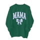 thumbnail image 4 of Penkiiy Mujeres de manga larga Mama Sudaderas de cuello redondo Suéter suelto blusa ligera Tops S Verde, 4 of 7