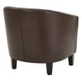 thumbnail image 2 of Work Smart, Ave Six Ethan Tub Chair In Deluxe Vinyl Fabric, Cocoa, 2 of 4