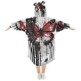 thumbnail image 2 of BZSMCE Wearable Blanket Hoodie Fashion Butterfly's Fiery Dance Home Wear, 2 of 7