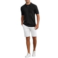 thumbnail image 2 of CAMISA POLO DE HOMBRE INSPIRE CHIC, TEXTURA DE PUNTO, CUELLO PUNTO, MANGA CORTA, TALLA 2XL, NEGRO, 2 of 6