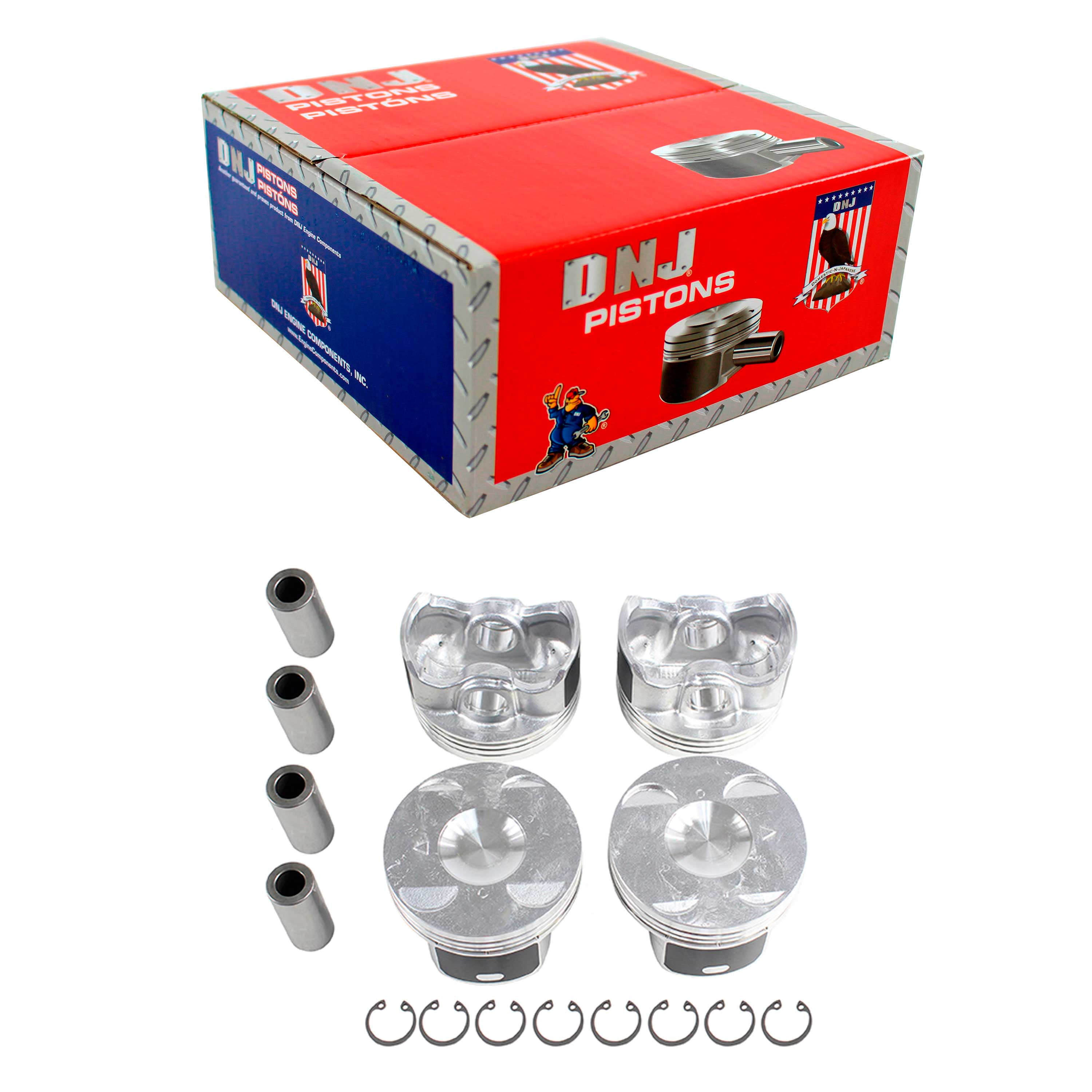 DNJ PR124 Piston Ring Set - Standard, Fits Hyundai & Kia 1.8L-2.0L Engines (Elantra, Soul, Sportage, Etc. 1996-2012)
