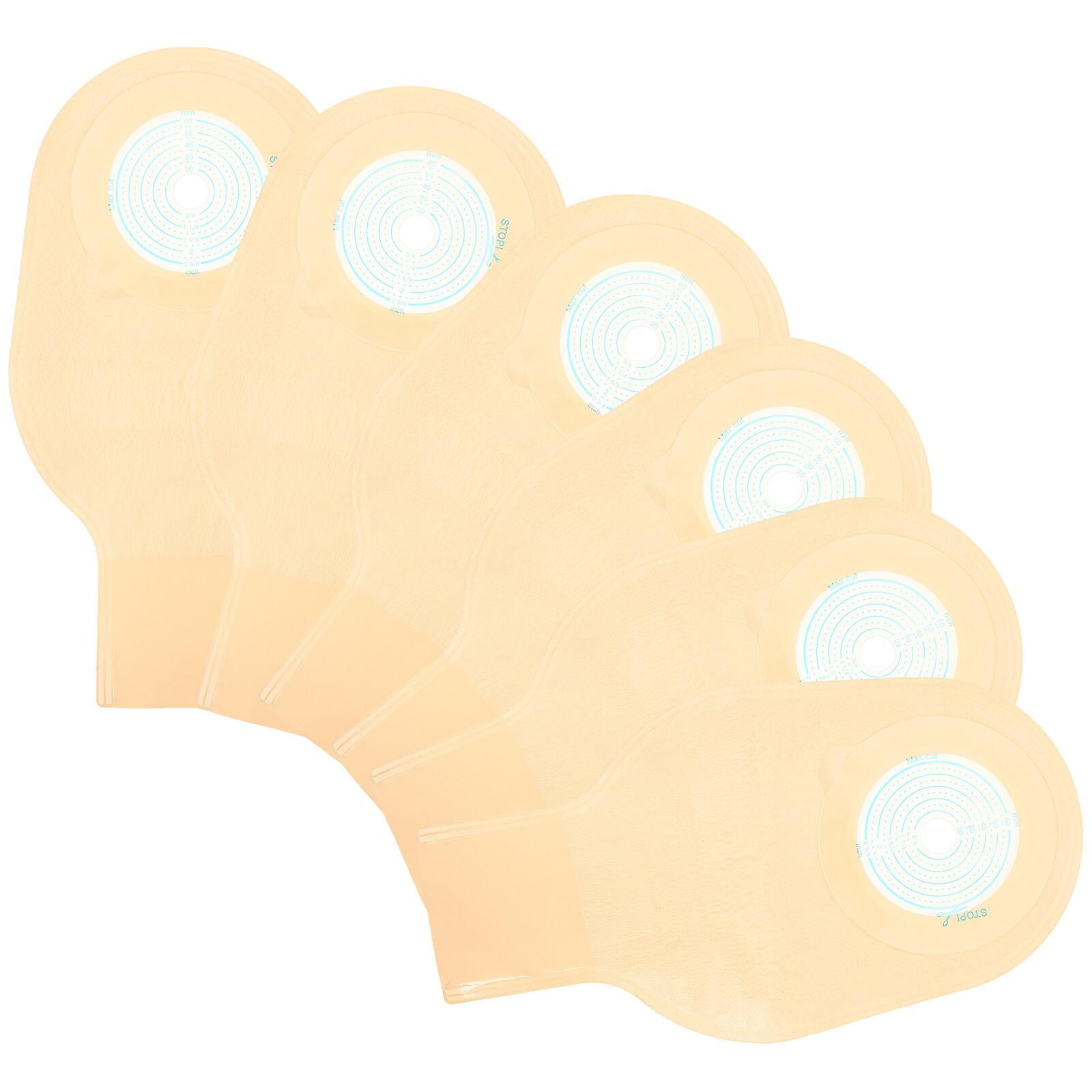 10pc Absorbent Bags Ostomy Bag One-piece Opening Anal Bag