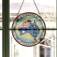 thumbnail image 3 of Australia Travel Decor Suncatcher Stained Glass Window Hanging, Gift for Traveller, Collection of Country Travel Souvenirs for Family and Friends, Australia Map and Flag Décor, 3 of 6