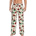 thumbnail image 2 of Goofa Rose Flowers Printed Soft Pajama Pants for Men, Wide Leg Comfy Casual Lounge Yoga Pants-X-Large, 2 of 9