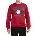 thumbnail image 2 of Wild Bobby City of Seattle Baseball Fantasy Fan Sports Unisex Crewneck Sweatshirt, Red, Medium, 2 of 6