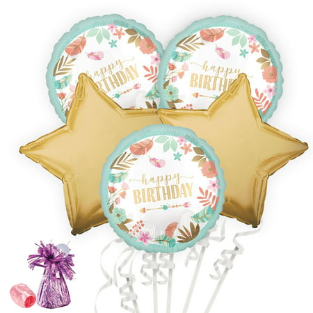 Boho Birthday Girl Balloon Bouquet Kit