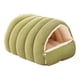 thumbnail image 2 of Casa cueva para mascotas, cama para mascotas, regalos, suministros lavables y versátiles, cómodas camas de algodón PP. Verde M, 2 of 9