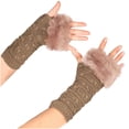 thumbnail image 2 of Fesfesfes Women Gloves Knitted Arm Fingerless Keep Warm Gloves Teen Girls Winter Gloves Soft Warm Mitten Clothes Sale, 2 of 3
