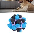 thumbnail image 1 of Puppy Sniffing Puzzle Toy, Lightweight Skin Friendly Dog Snuffle Ball Interactive  For Small Medium Large Dogs Purple,Green, 1 of 8