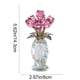 thumbnail image 3 of CaiYueKe Crystal Rose Bouquet Ornament Romantic Gift for Valentines Day Anniversary Wedding Home Office Desk Decor Crystal Flower Figurine Keepsake, 3 of 7