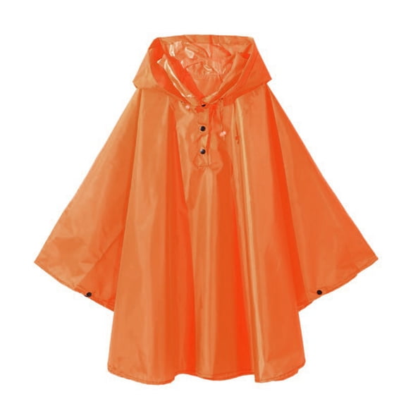 Ponchos for Kids Girls Boys Toddler Cartoon 3D Jacket Hooded Rainy Day Outdoor Convenient Durable Lightweight Orange Toddler Raincoat Sizes L (10 Years-12 Years)