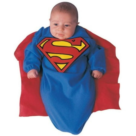 DC Comics Superman Baby Bunting Costume Superman Print, 0-9 Months