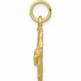 thumbnail image 3 of 10K Yellow Gold Solid Diamond-Cut Horsehead In Horseshoe Charm (20 X 13) Made United States 10c572, 3 of 6