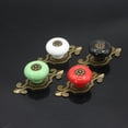 thumbnail image 6 of Fairnull Ceramic Door Knob Solid Construction Multi-Layer Electroplating Punch-Free Vintage Multi-Color Ceramic Knob with Screw for Cabinets Cupboards Drawers, 6 of 8