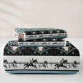 thumbnail image 5 of jejeloiu Aztec Geometric Pattern Twin Quilt Set Kids,Tribal Bull Skull Twin Coverlet Set,2 Pieces, 5 of 7