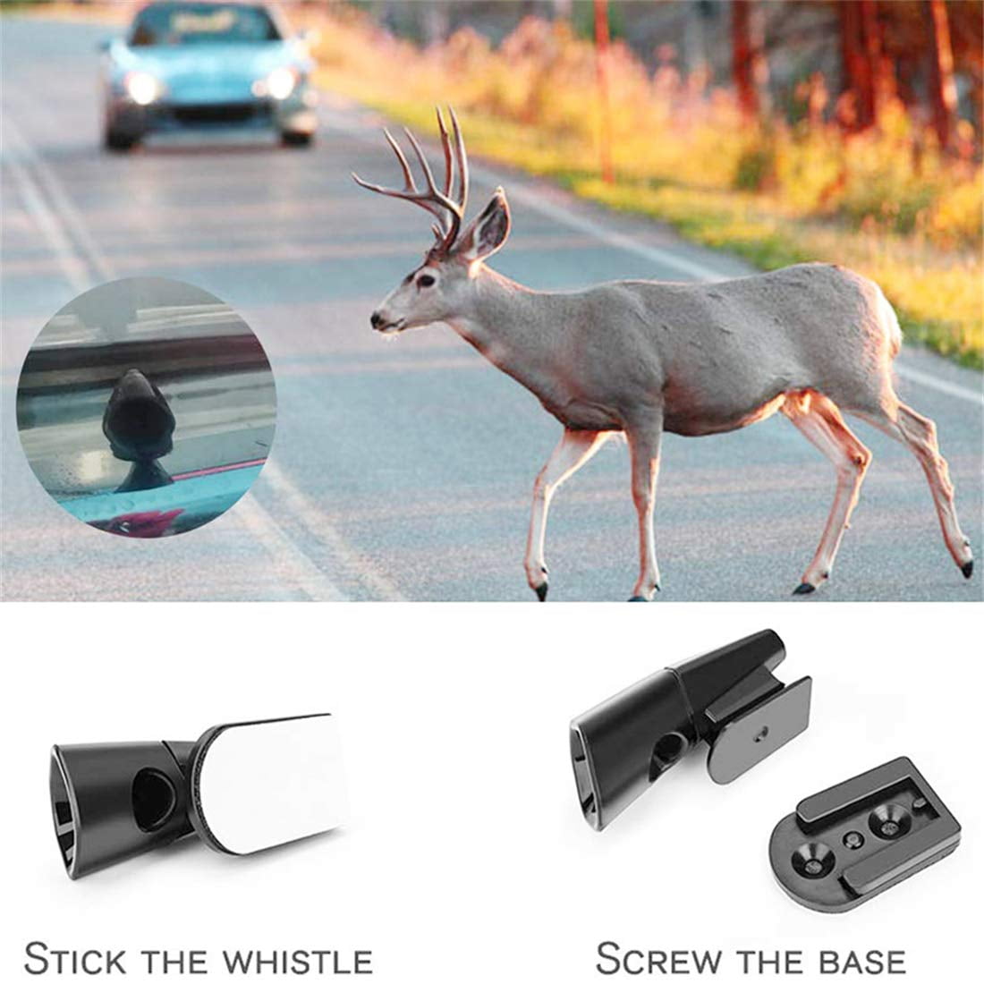 Other Auto Tools & Supplies Deer Alert Whistle Warning System Animal Car  Horn Sounds Mount Vehicle Air Horns Automotive Tools & Supplies