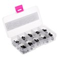 thumbnail image 1 of Langgg 100pcs Rod Repair Kit Mixed Size Fishing Rod Guides Line Ring Tips 3.1-4.6mm, 1 of 9