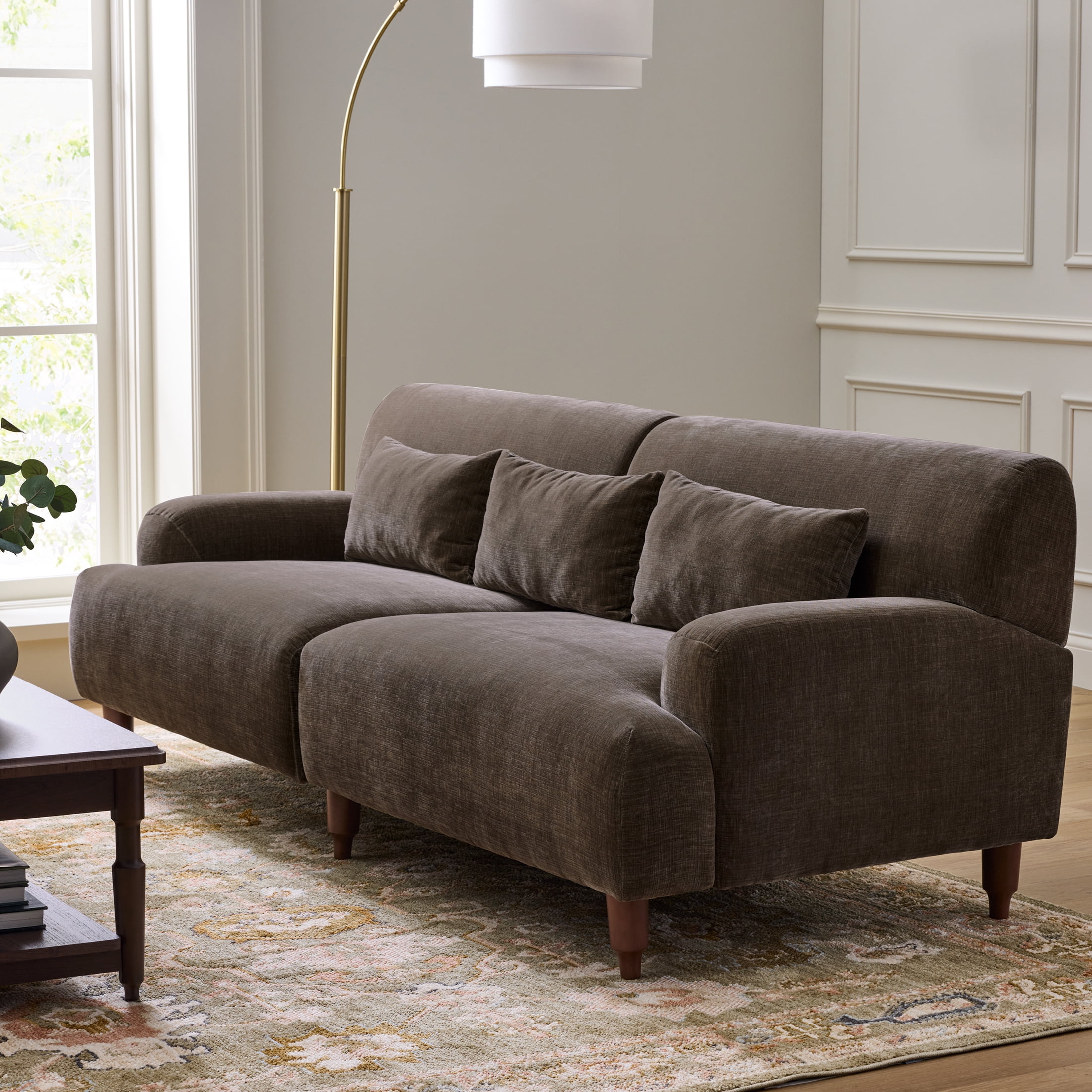 Better Homes & Gardens Ambrose Sofa, Coffee velvet