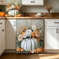 thumbnail image 5 of Fall Dishwasher Magnet Cover 23.03x25.59 In Happy Fall Yall Dishwasher Cover for Washers Fridge Panel,Thanksgiving Magnetic Covers for Kitchen,Fall Leaves Kitchen Decor(White), 5 of 6