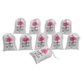 thumbnail image 4 of Darling Souvenir White Last Flamingle Bachelorette Custom Party Supplies Favor Bags Gift Pouches 15 Pieces, 4 of 5