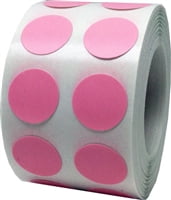 Pink Circle Dot Stickers | 0.5