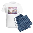 thumbnail image 5 of CafePress - Landscape, Colorful Art! Pajamas - Women's Short Sleeve Print T-Shirt and Pants Light Cotton Pajama Set, 5 of 7