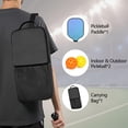 thumbnail image 2 of Pickleball Paddles Set Of 1, Fiberglass Surface, Colorful Lines Print, 1 Paddle, 2 Balls & Bag, 2 of 5