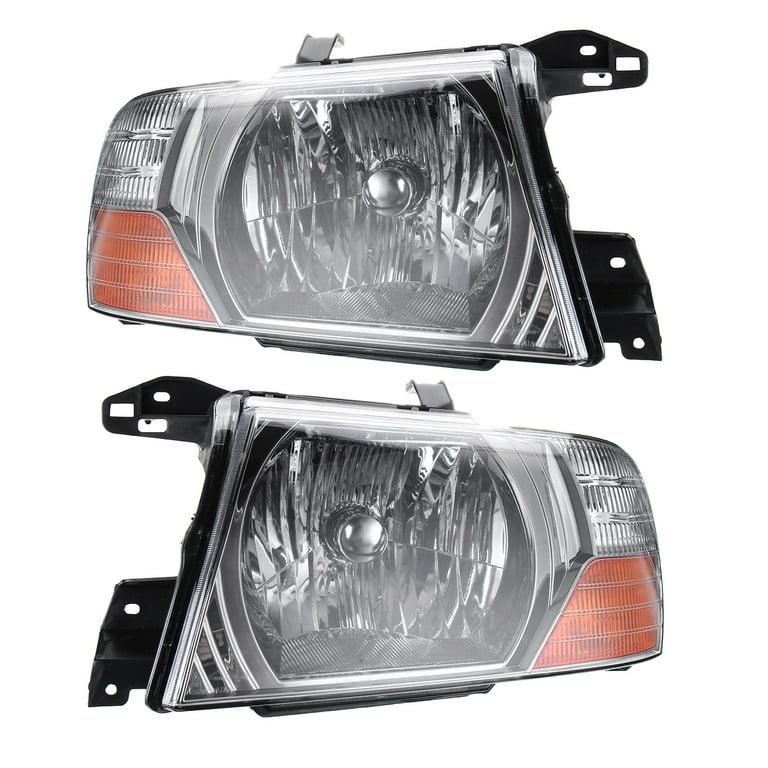 For 2000-2006 Mitsubishi Pajero Montero Left+Right Set Front Head Lamps  Lights