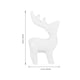 thumbnail image 3 of 4pcs Miniature Ceramic Deer Statue Decoration Desktop Cartoon Deer Figurine Home Decor, 3 of 3