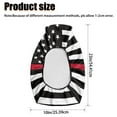 thumbnail image 7 of Uorisanigo ATV Seat Cover Soft USA Honoring Firefighter Flag 4 Wheeler Seat Cover All Season Weather Waterproof Elastic Polyester Fabric, Universal Fit Most ATV Four-Wheeler, 7 of 7