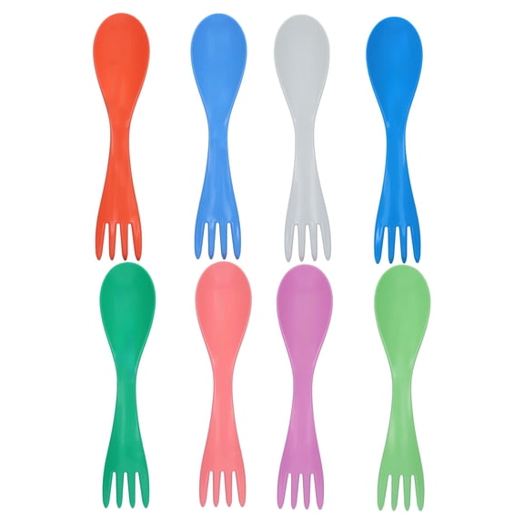 Mainstays Kids Multicolor Plastic Sporks, Set of 8