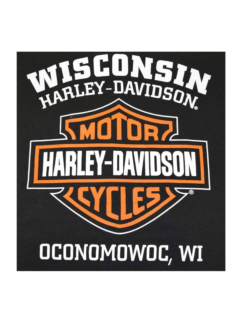 Large Men's Hooded Sweatshirt, Bar & Shield Zip, Black (L) 30299142
