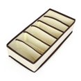 thumbnail image 3 of 4pcs Organizer Drawer Set, Cloth Storage Box, Wardrobe Organizer, Bedroom Dressing Storage, Divider Drawer For Clothes, Bra, Socks, Etc., Beige, 3 of 5