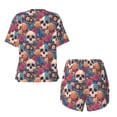 thumbnail image 5 of Xecao colorful Skull rose print Swimsuit for women, Summer-ready, sporty style.Quick-dry fabric. Many sizes & colors., 5 of 9