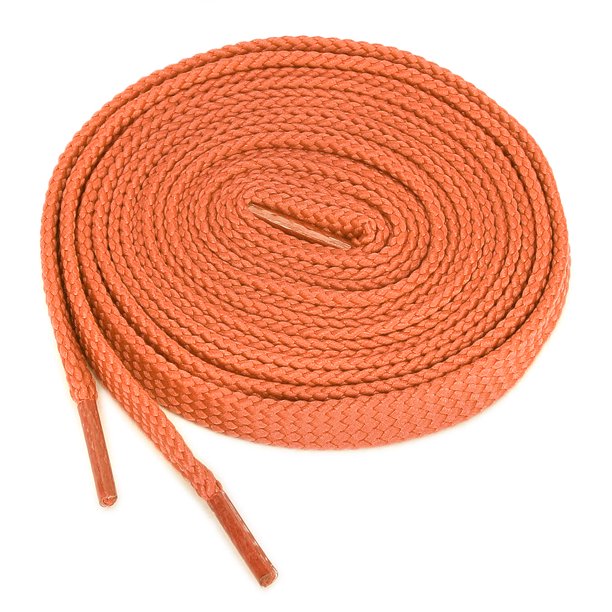 2 Pares De Cordonas Cintilla Agujetas De Capa Doble Gruesas Planas Huecas Unisexo Naranja 160cm uxcell