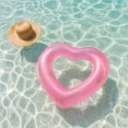 thumbnail image 5 of Pool Floats Heart-Shaped Inflatable Swim Ring, Extra-Thick Antis-Roll Pool Float, Durable Pvc Sparkle Swimming Accessory for Adults Water Parties Unisex, Ccwuwei, 5 of 6
