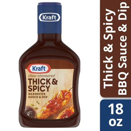 UPC 021000052349 product image for Kraft Slow Simmered Thick & Spicy Barbecue Sauce 18 oz Bottle | upcitemdb.com