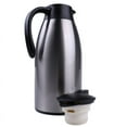 thumbnail image 2 of 2 Liter Stainless Steel Double Walled Vacuum Insulated Carafe, Press Button Top, 2 of 6