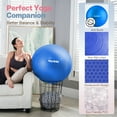 thumbnail image 5 of kisnbld Exercise Ball, Extra Thick Yoga Ball with Pilates Bal & Foot Pump, 3 Sizes Anti-Burst Home, Gym & Office Workout Equipment for Yoga or Sitting, 5 of 8
