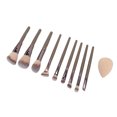thumbnail image 1 of Pinceles De Maquillaje Sintéticos, Juego De Brochas De 9 Piezas, Esponja Ergonómica Con Estuche De Almacenamiento Para Viajes, 1 of 8