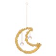 thumbnail image 3 of Adornos De Cristal Campanillas de viento de grava de cristal para decoración de jardín (luna amarilla) Hugtrwg Libre de BPA, 3 of 4