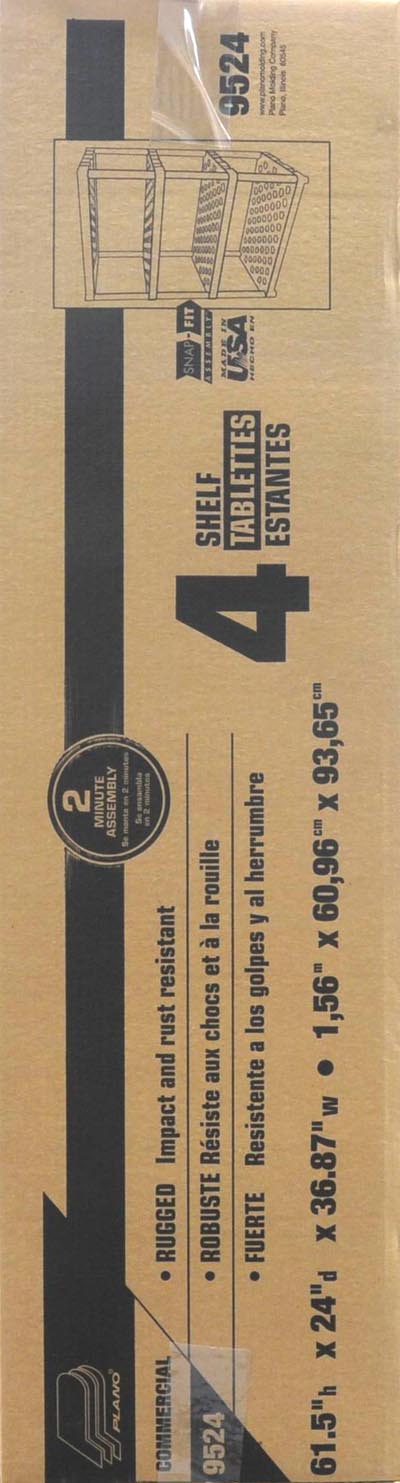 Plano 4 Shelf Heavy Duty Ventilated Unit with Long Poles