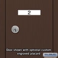 thumbnail image 3 of Vertical Mailbox - 6 Doors - Bronze - Recessed Mounted - USPS Access, 3 of 4