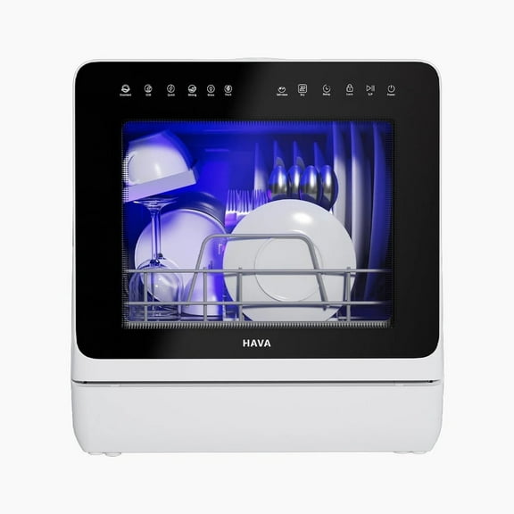 HAVA R09 Compact Countertop Dishwasher Black