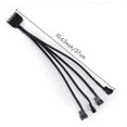 thumbnail image 1 of Cooling Fan Adapter Cable, 15 Pin SATA to 4 x 3 Pin / 4 Pin PMW 12V PC Case Fan Power Adapter Cable to 15 Pin SATA, 1 of 6