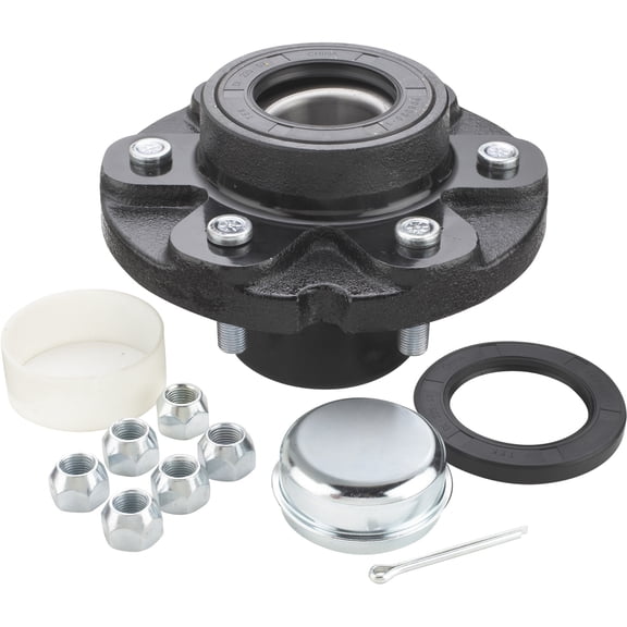 Ultra-Tow High Speed Trailer Hub, 6 on 5 1/2in., 2750-Lb. Capacity, Single