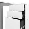 thumbnail image 3 of Table de bureau 60L avec caisson mobile assemblé Universel de Bestar, blanc, 3 of 9