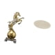 thumbnail image 5 of Figura de caballo de resina moderna, centro de mesa con alfombra redonda, adorno decorativo versátil para sala de estar, oficina, estante, pasillo., 5 of 8